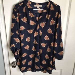 Loft Floral Tunic